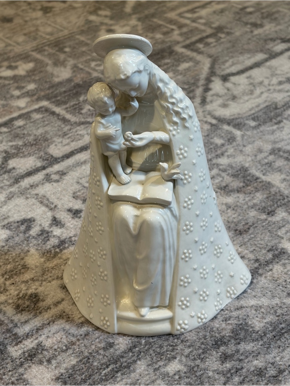 Hummel White Madonna and Child Porcelain Figurine
